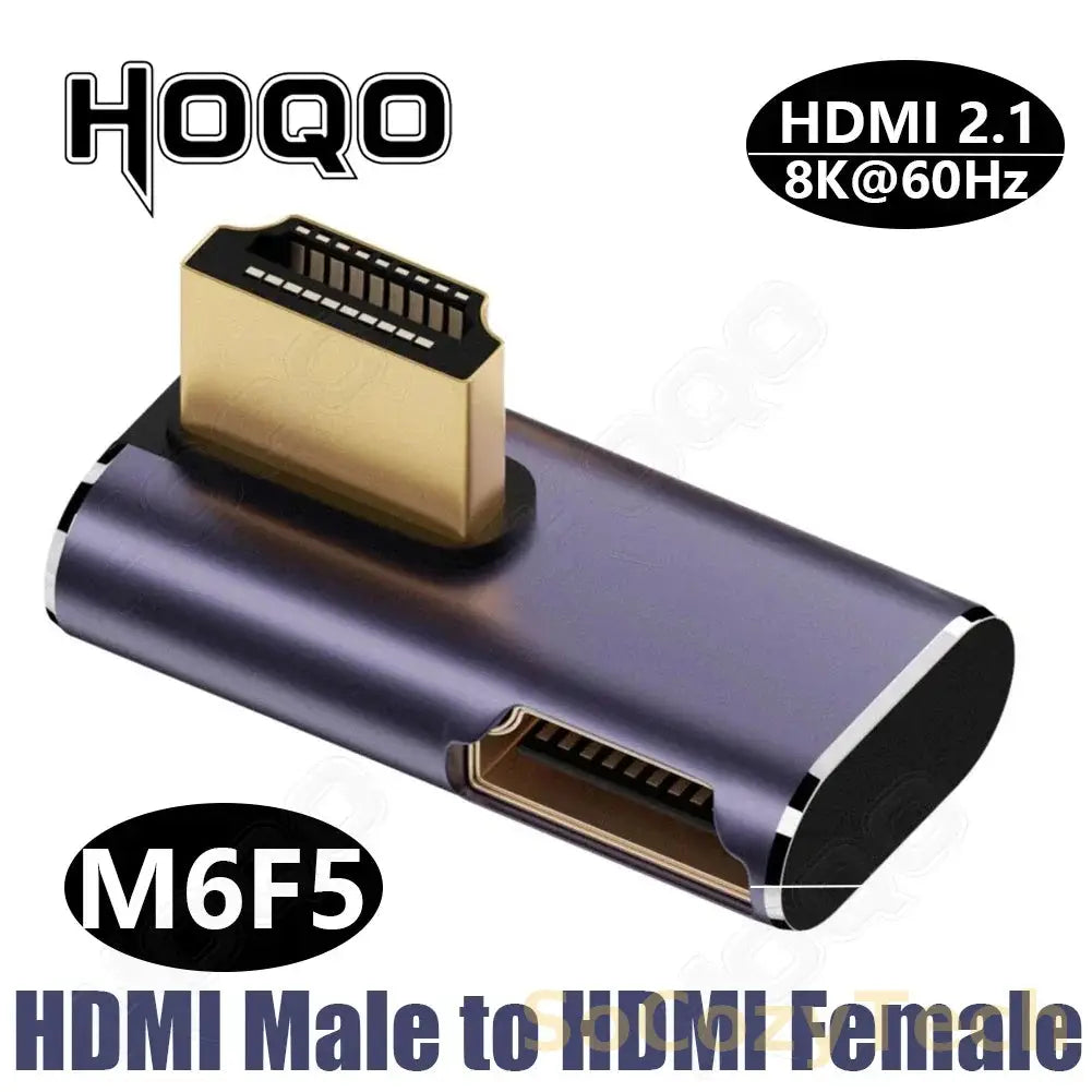 hdmi 90 degree adapter 8k 4k@120Hz 270 degree hdmi angled adapter 360 180 degree mni hdmi to HDMI U shape l type converter Socosytech