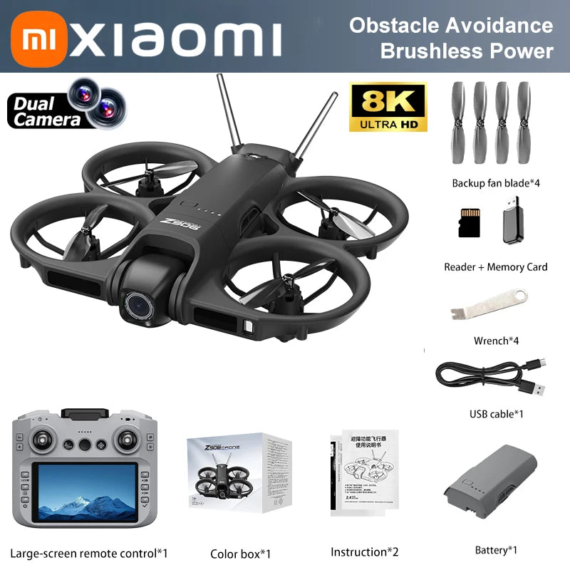 Drone GPS Z906 HD – Caméra Stabilisée & Évitement d’Obstacles | Mijia
