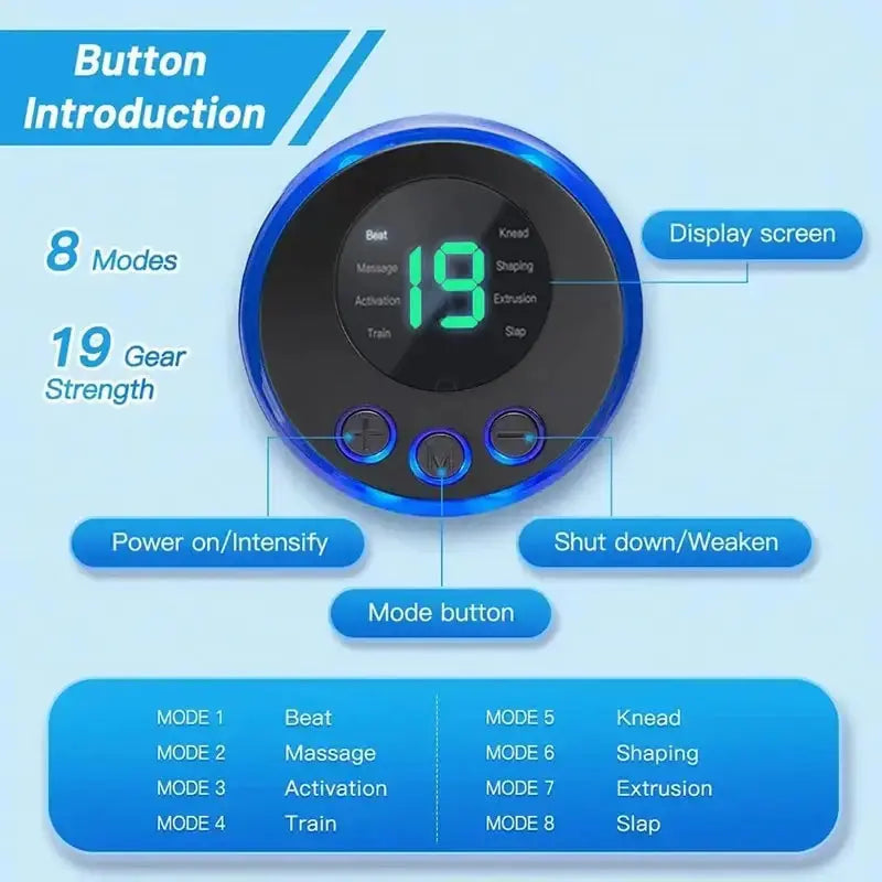 Tapis de massage électrique pour pieds – 8 modes & 19 niveaux – Relaxation & circulation Socosytech