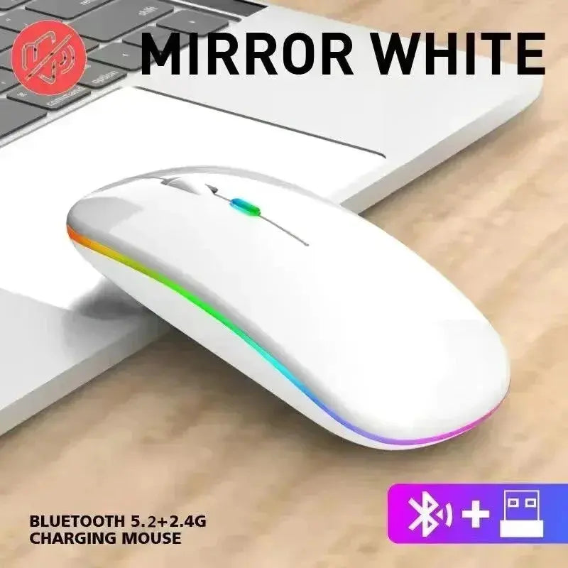 Souris Sans-Fil RGB – Bluetooth 5.1 + 2.4G – 1600 DPI Rechargeable | PHONEPACE Socosytech