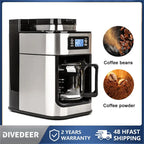 Machine à Café Filtre avec Broyeur Intégré 1000W–DIVIDEER Socosytech