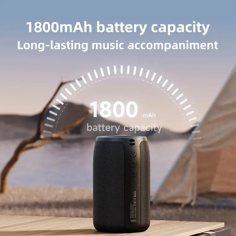 Enceinte Bluetooth ZEALOT S32 – Mini HIFI 5W Étanche IPX5, Basses Puissantes, Portable & Compacte - Socosytech