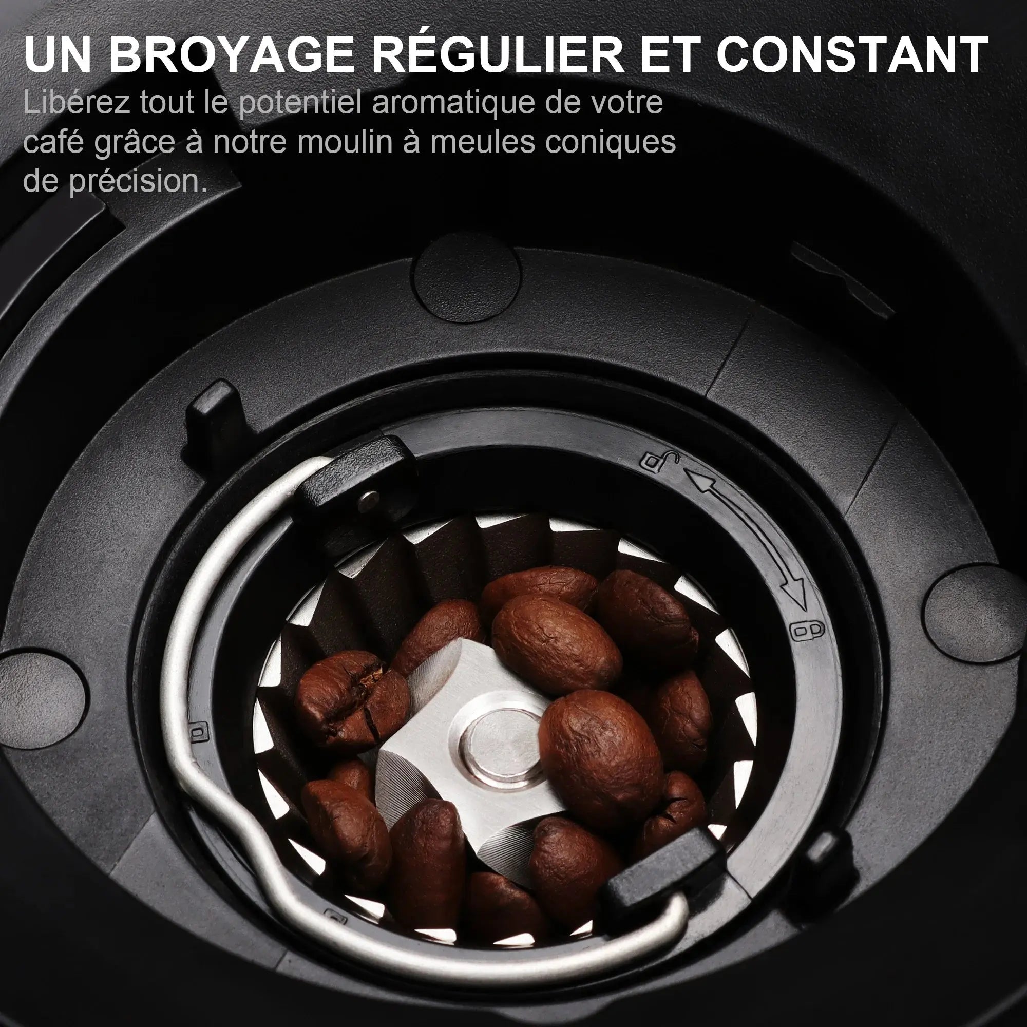 Broyeur à Café Électrique BioloMix – Meules Coniques 40mm, 30 Réglages, 300W (BioloMix) - Socosytech