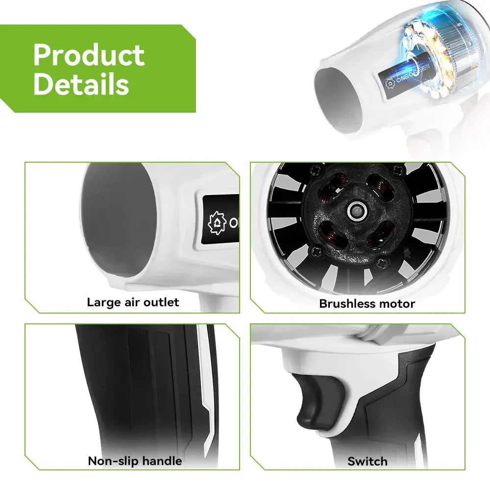 Souffleur Électrique Sans Fil Brushless 2000W – Compatible Makita | ONEVAN Socosytech