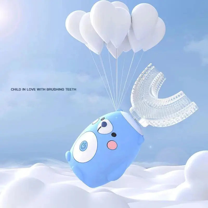 Brosse à Dents Électrique Enfant 360° – Silicone U Sonique & Minuteur Intelligent Socosytech