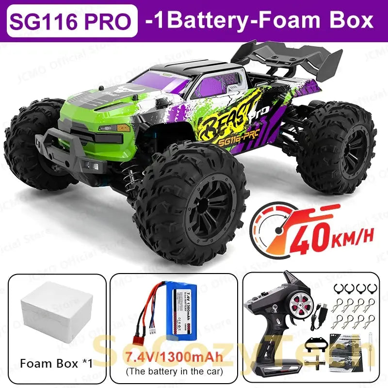 SG116MAX 80KM/H High Speed RC Car Brushless 4WD Off-Road Drift Remote Control Car 1:16 Professional Racing Cars SG116PRO 40KM/H Socosytech