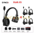 SYNCO Xtalk X1 X3 X5 2.4G Wireless Intercom System Communication Headset With Battery Noise Reduction Intercom Headset Socosytech