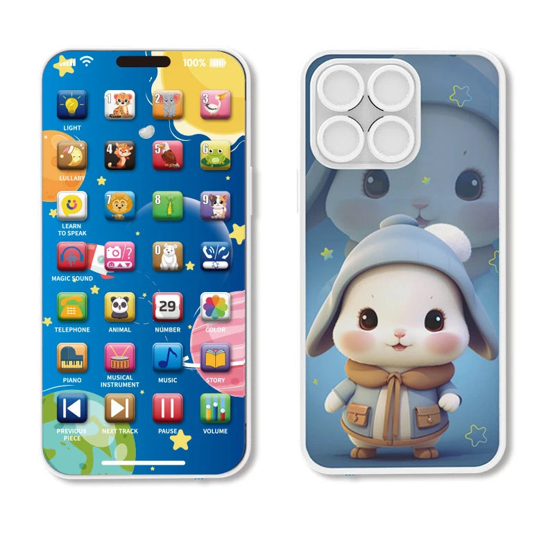 Téléphone Jouet Éducatif Musical – USB Rechargeable