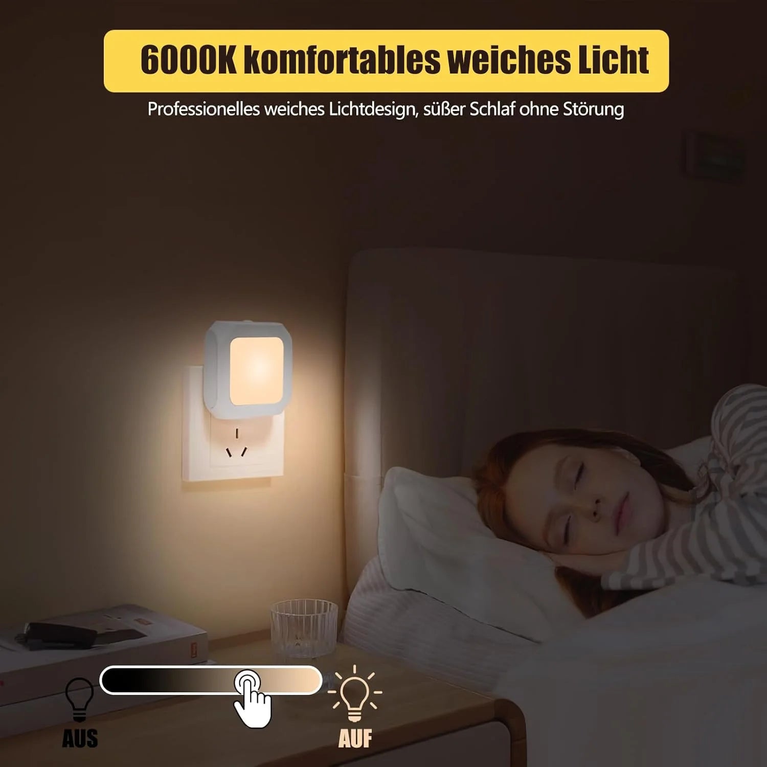 Veilleuse LED Automatique 0.5W – Capteur Nuit/Jour – Lumière Chaude | Socosytech
