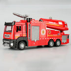 Camion de Pompiers Jouet 1:32 Métal – Sons, Lumières & Jet d’Eau | DUFFDUN