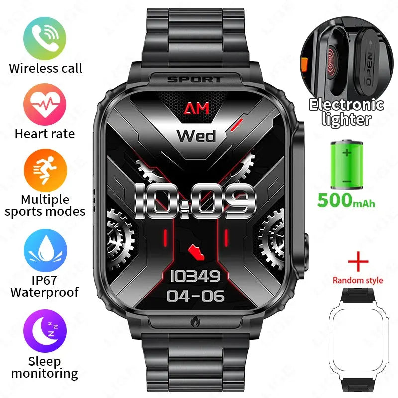 Montre Connectée LIGE P60 – Appels Bluetooth, Batterie 500 mAh, Sport & Santé – Android iOS Socosytech