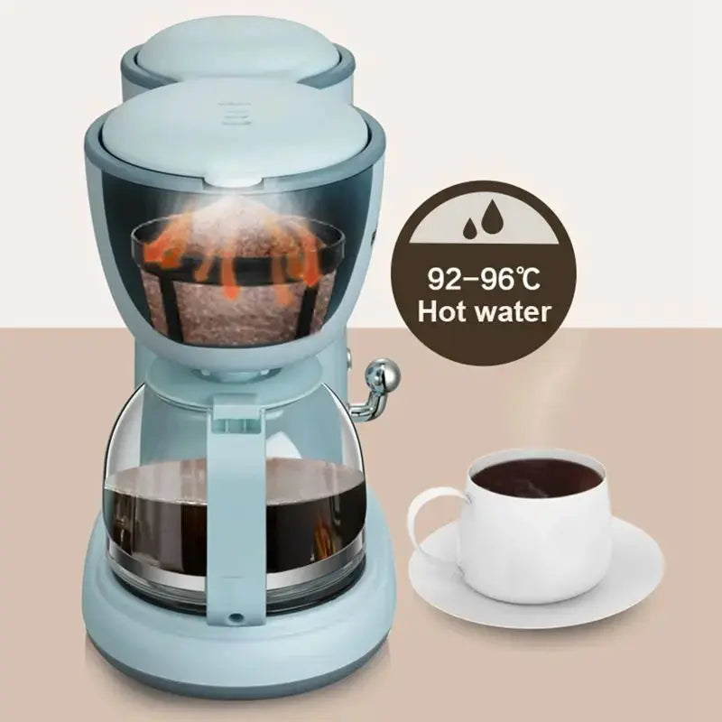 Cafetière Filtre 600 ml – Machine à Café Automatique 550 W DMWD (Rétro & Compact) Socosytech