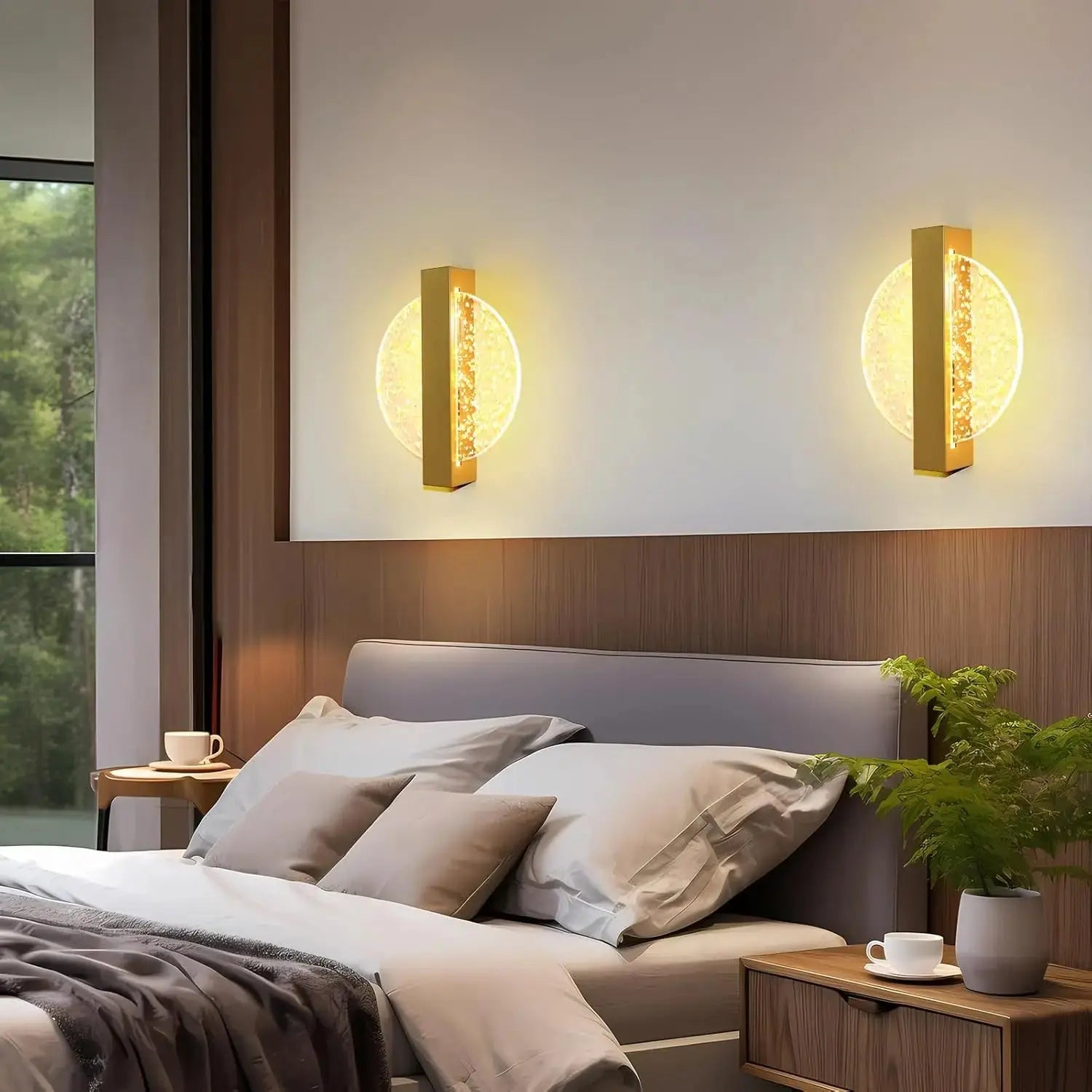 Applique Murale LED Design Or Tricolore – Acrylique Moderne DELIPOP Socosytech