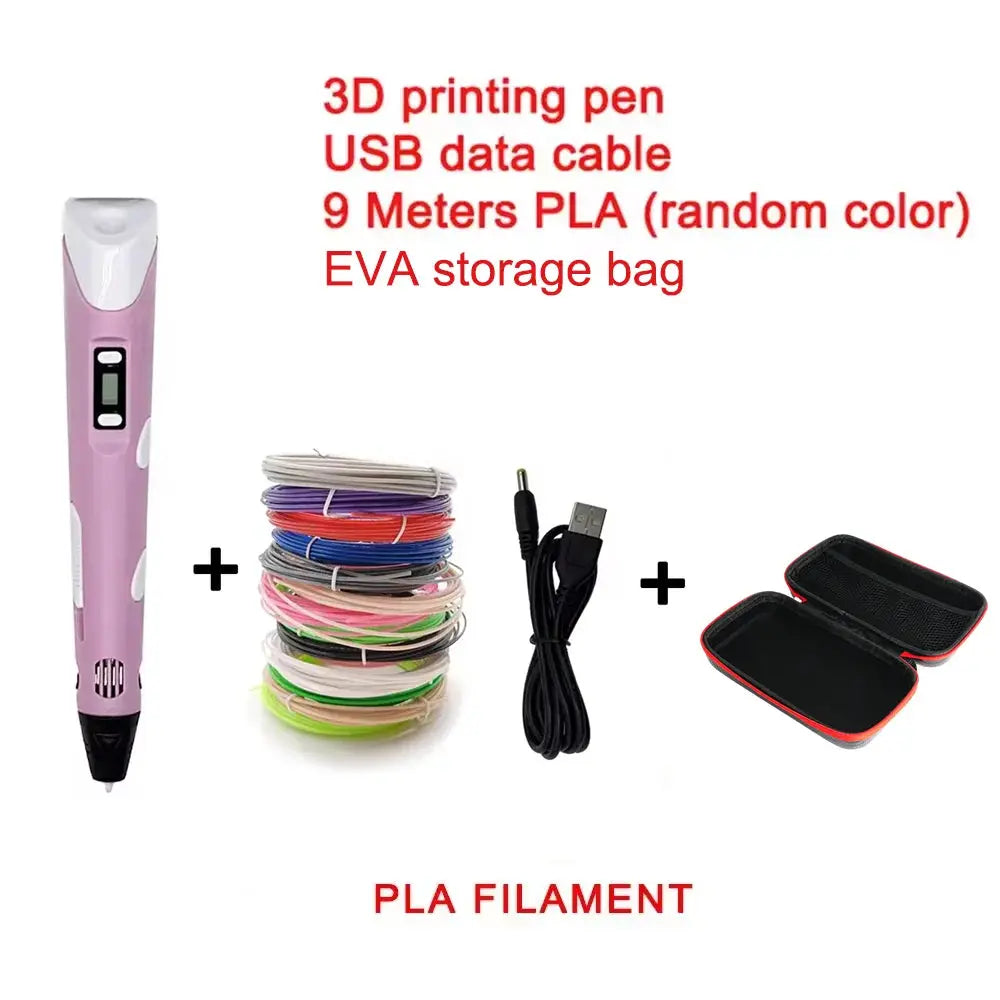 Stylo 3D Créatif PLA 1,75 mm – Température Réglable – 3D PEN Socosytech