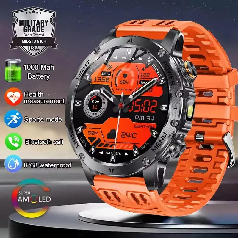 T-Rex 3 – Montre Connectée Military Grade AMOLED 1.75’’ GPS & Appels Bluetooth – 1000 mAh – IP68 - Socosytech