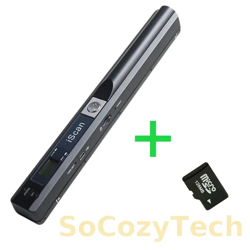 Scanner Portable iScan A4 – 900 DPI, USB, JPG/PDF, Mobile & Sans Fil Socosytech