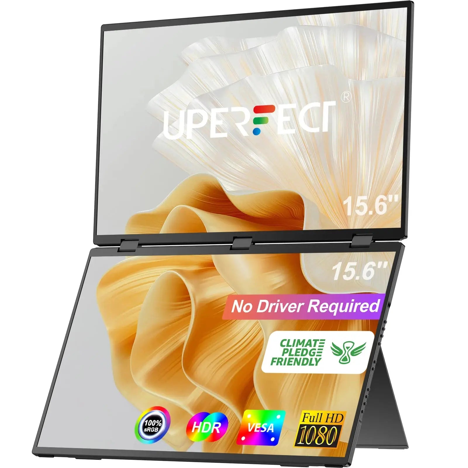 Écran Portable UPERFECT Delta 15.6" – Double Affichage 1080p, IPS, HDR - Socosytech