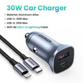 Chargeur voiture USB-C 30W – Charge rapide PD/QC – UGREEN Socosytech