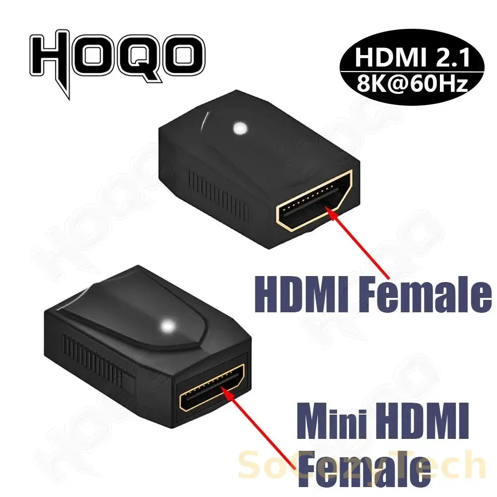 hdmi 90 degree adapter 8k 4k@120Hz 270 degree hdmi angled adapter 360 180 degree mni hdmi to HDMI U shape l type converter Socosytech