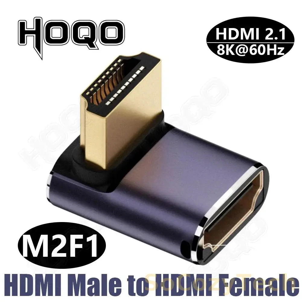 hdmi 90 degree adapter 8k 4k@120Hz 270 degree hdmi angled adapter 360 180 degree mni hdmi to HDMI U shape l type converter Socosytech