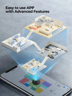 Robot Aspirateur LARESAR 01 – 5000Pa, Navigation Laser LDS, Lavage & Cartographie Intelligente - Socosytech