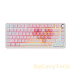 YUNZII B75 PRO – Clavier Mécanique Gaming 75% RGB Sans-Fil/USB, Knob Multimédia, Hot-Swap PBT Socosytech