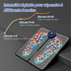 Tapis de massage électrique pour pieds – 8 modes & 19 niveaux – Relaxation & circulation Socosytech