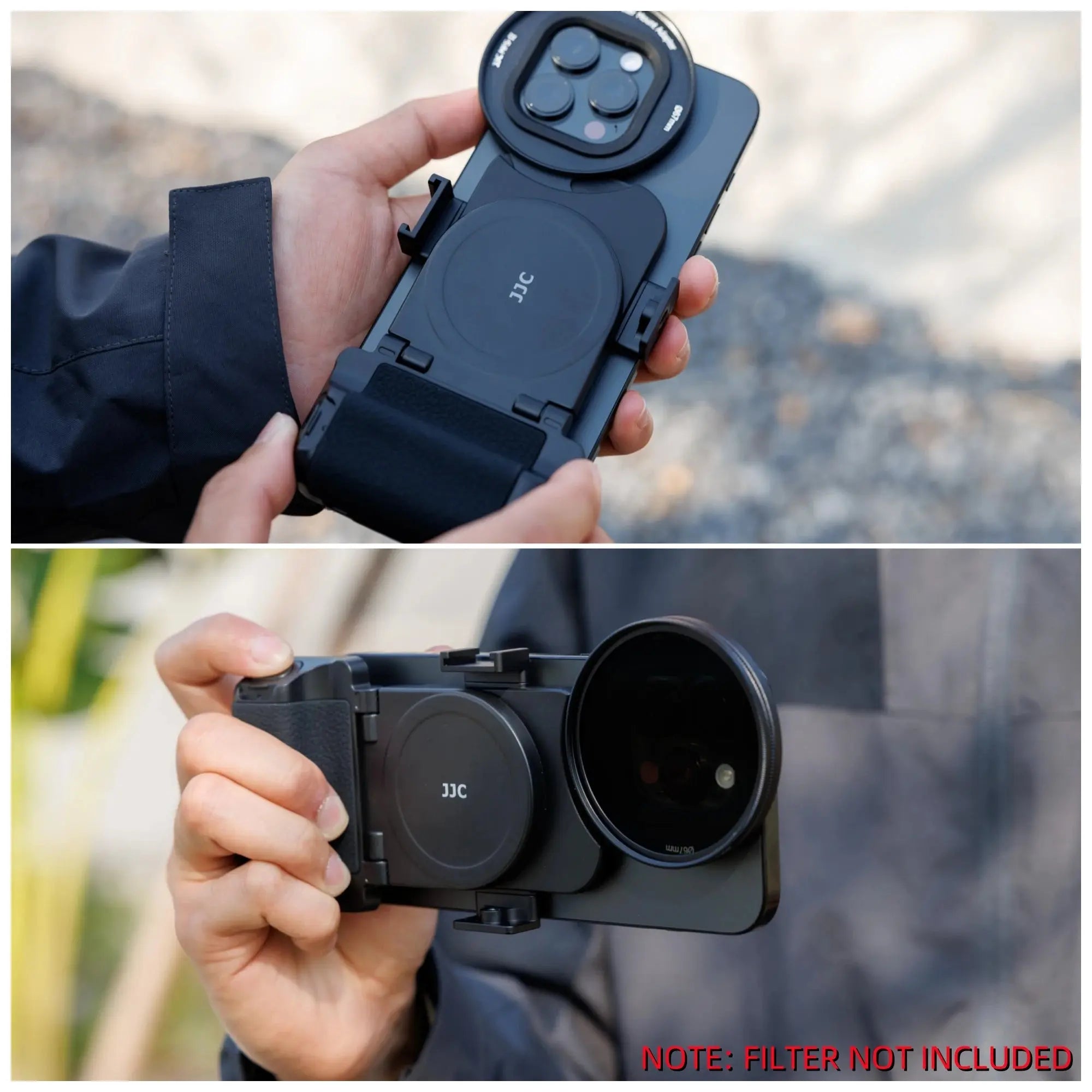 Kit Vlog Magnétique Smartphone – Filtre 67 mm & Grip Photo JJC Socosytech