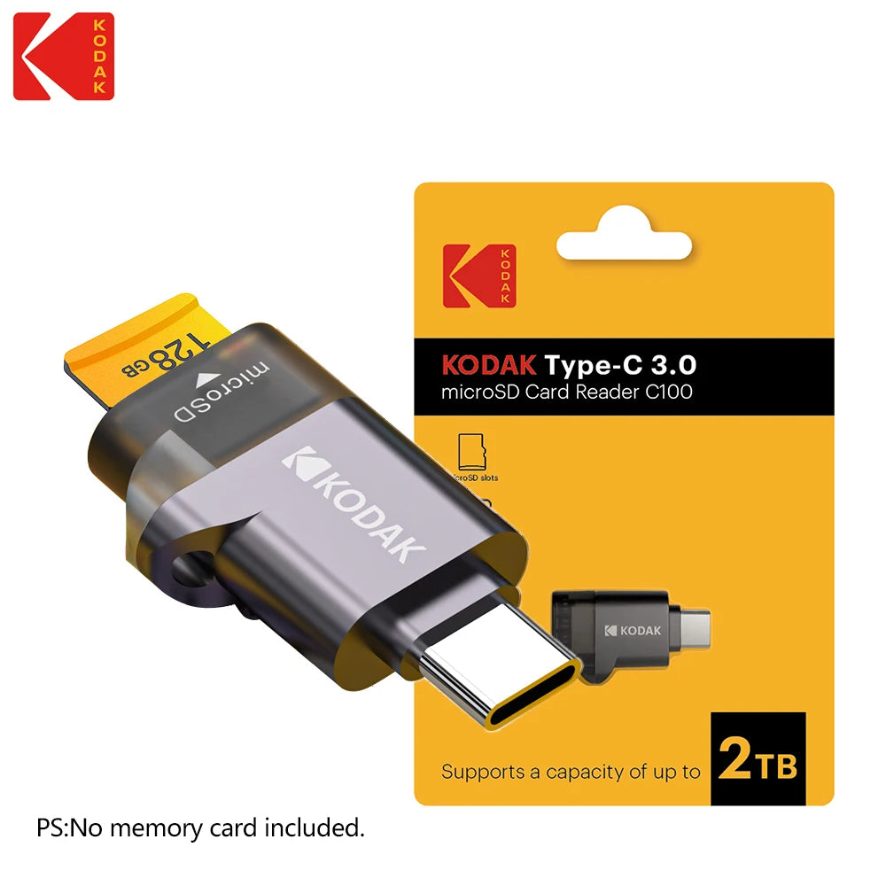 Carte Micro SD Haute Vitesse U3 V30 – 32GB à 256GB + Adaptateur – Kodak