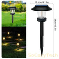 Solar Pathway Lights LED Outdoor Landscape Path Lamp IP65 Waterproof Solar Garden Lights For Yard Garden Walkway Patio Driveway Socosytech