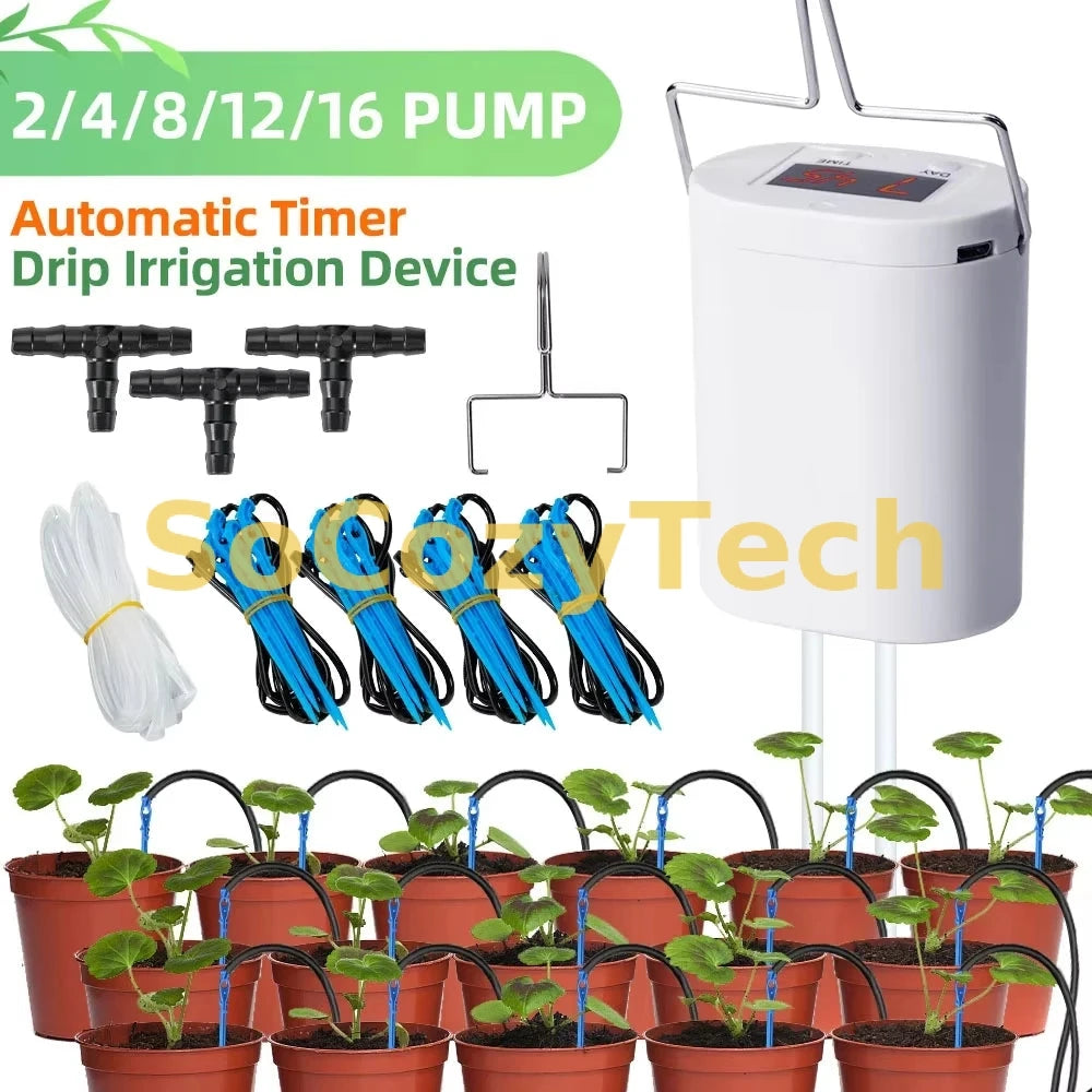 Système d’Irrigation Automatique Programmable – Jardin Intérieur Socosytech