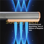 TINSOL 2-in-1 Professional Ceramic Hair Straightener Curl Ionizer with LCD Wide Panel Straightener, Temperature Adjustable Socosytech