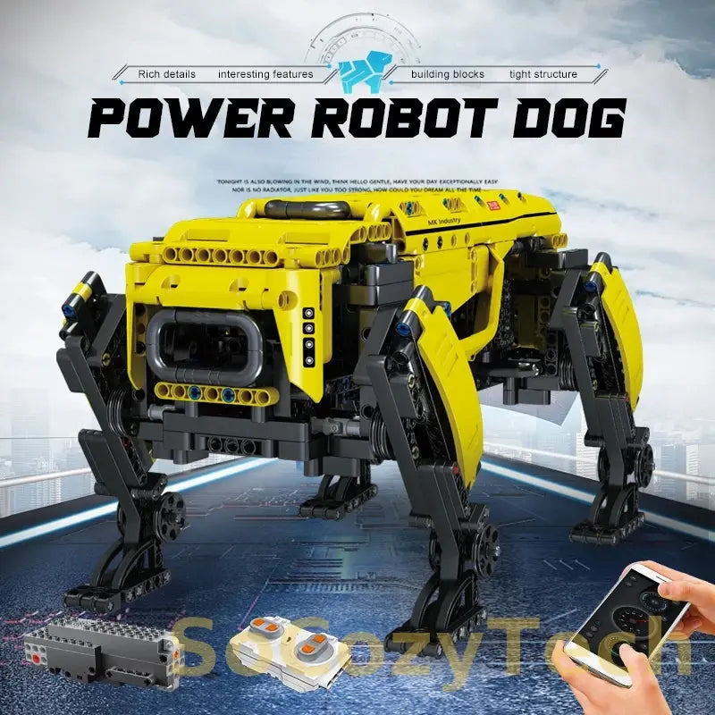 Technical Robot Toys The RC Motorized Boston Dynamics Big Dog Model AlphaDog Building Blocks Bricks Toys for Kid Christmas Gifts Socosytech