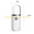 USB Humidifier Rechargeable Nano Facial Mist Sprayer Face Nebulizer Steamer Moisturizing Beauty Instruments Skin Care Tools 1PC Socosytech