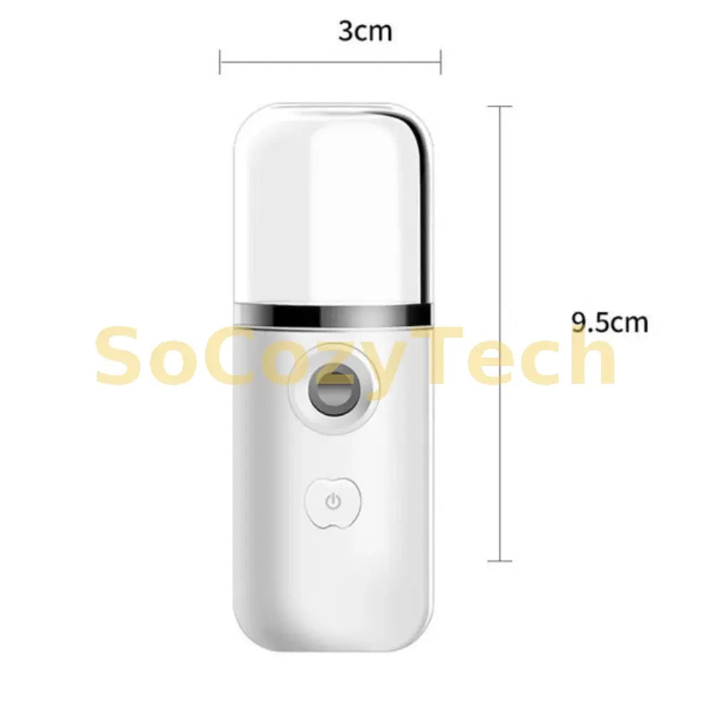 USB Humidifier Rechargeable Nano Facial Mist Sprayer Face Nebulizer Steamer Moisturizing Beauty Instruments Skin Care Tools 1PC Socosytech
