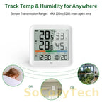 Weather Station Indoor Outdoor Wireless Thermometer Hygrometer With 1 Remote Sensor Temperature And Humidity Gauge Meter Monitor Socosytech