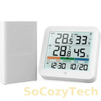 Weather Station Indoor Outdoor Wireless Thermometer Hygrometer With 1 Remote Sensor Temperature And Humidity Gauge Meter Monitor Socosytech