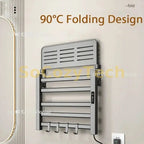 WiFi App Control Towel Warmer Bathroom Wall Mounted Electric Towel Drying, Heated Towel Rack with Timer And Temperature Control Socosytech