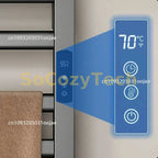 WiFi App Control Towel Warmer Bathroom Wall Mounted Electric Towel Drying, Heated Towel Rack with Timer And Temperature Control Socosytech