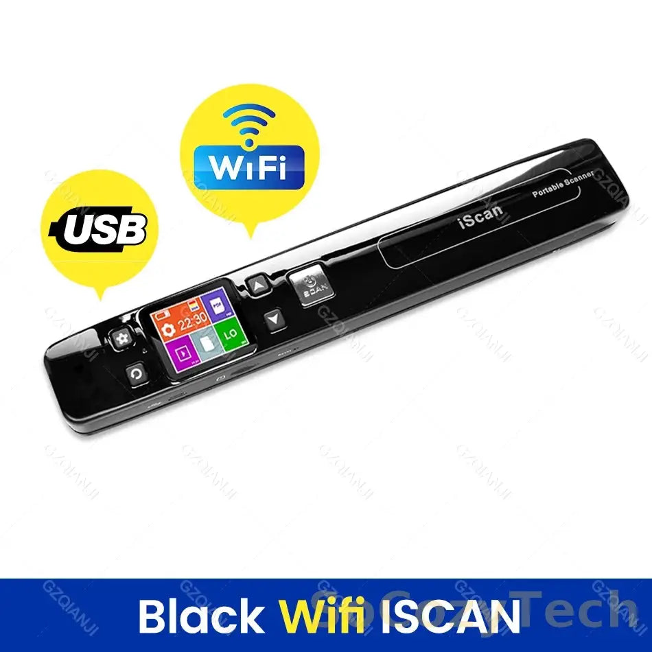 Scanner Portable A4 WiFi – 1050 DPI, JPG/PDF, 16/32 Go Socosytech