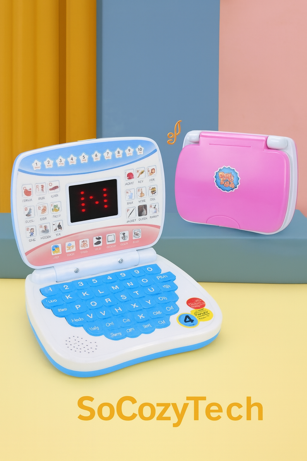 Ordinateur Éducatif Enfant – Mini Laptop d’Apprentissage LED