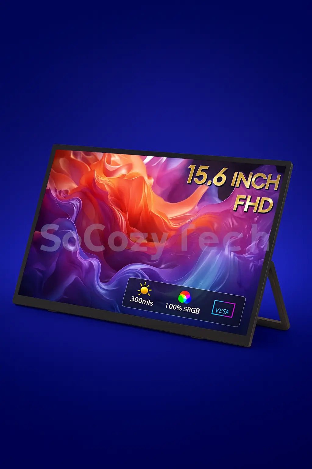 Écran Portable 15.6" FHD 300 Nits – ZEUSLAP ZP156 IPS Ultra-Fin Socosytech