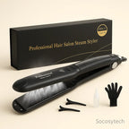 Lisseur Vapeur Professionnel 230°C – Céramique Tourmaline MADAMI S105 Socosytech