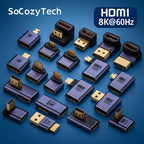 Adaptateur HDMI 8K – Angles 90° & 270° / Mini & Micro HDMI (33 modèles) Socosytech
