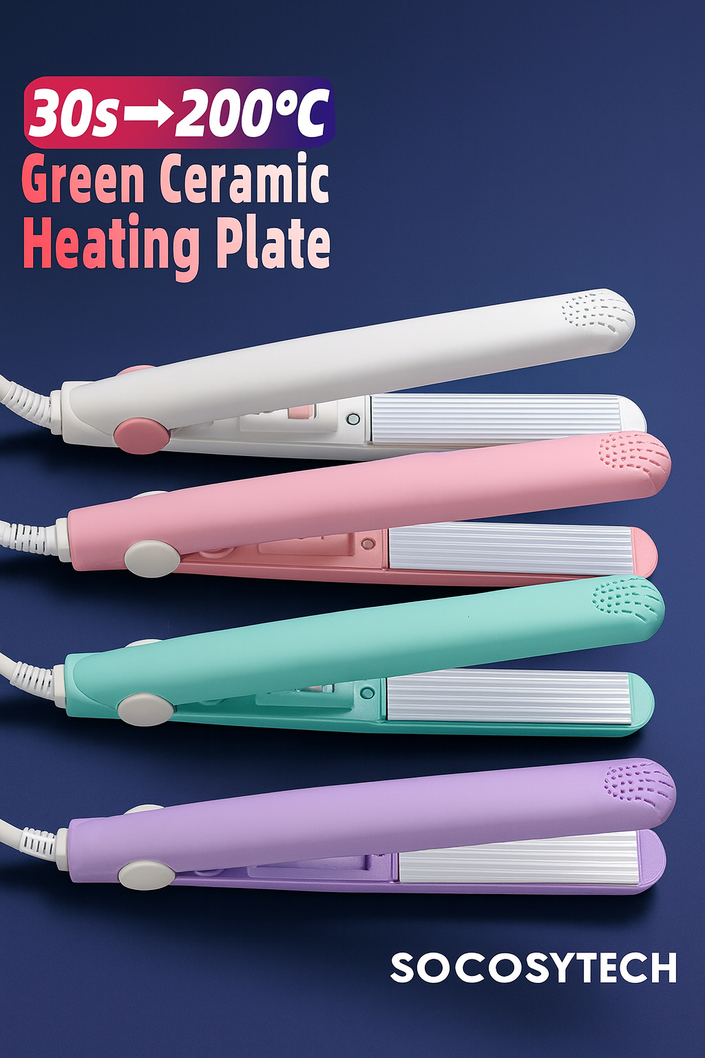 Lisseur & Fer à Boucler 3-en-1 – Mini Styler Professionnel – Oumonoka