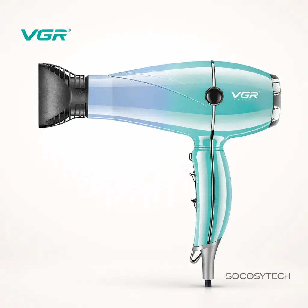 Sèche-cheveux professionnel ionique 2400W – Moteur AC céramique VGR V-452 Socosytech