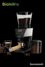 Broyeur à Café Électrique BioloMix – Meules Coniques 40mm, 30 Réglages, 300W (BioloMix) - Socosytech