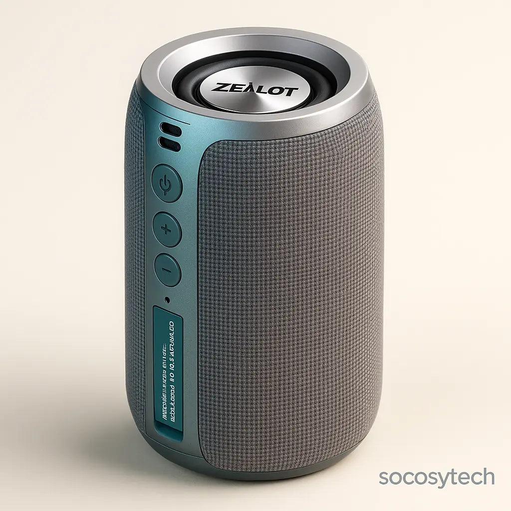 Enceinte Bluetooth ZEALOT S32 – Mini HIFI 5W Étanche IPX5, Basses Puissantes, Portable & Compacte - Socosytech
