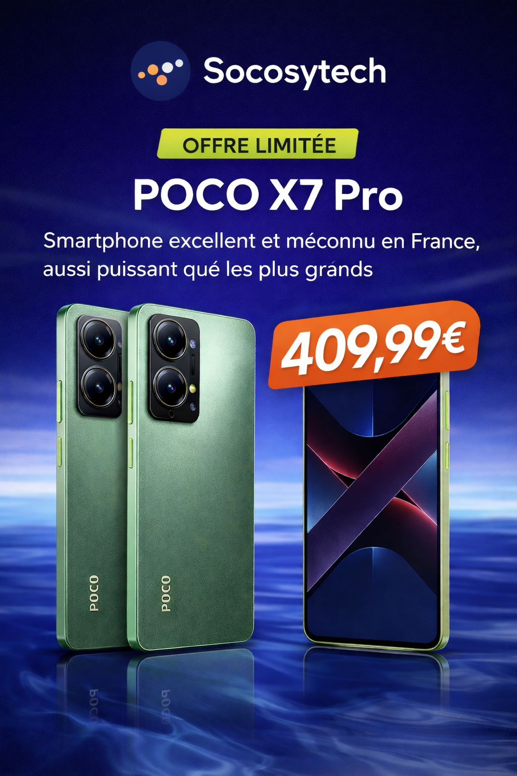 POCO X7 Pro Global Version Cellphone 256GB / 512GB Dimensity 8400-Ultra 6.67" 120Hz Display 6000mAh 5G NFC
