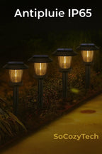 Lampes Solaires LED de Jardin IP65 – Balises Extérieures Automatiques Socosytech